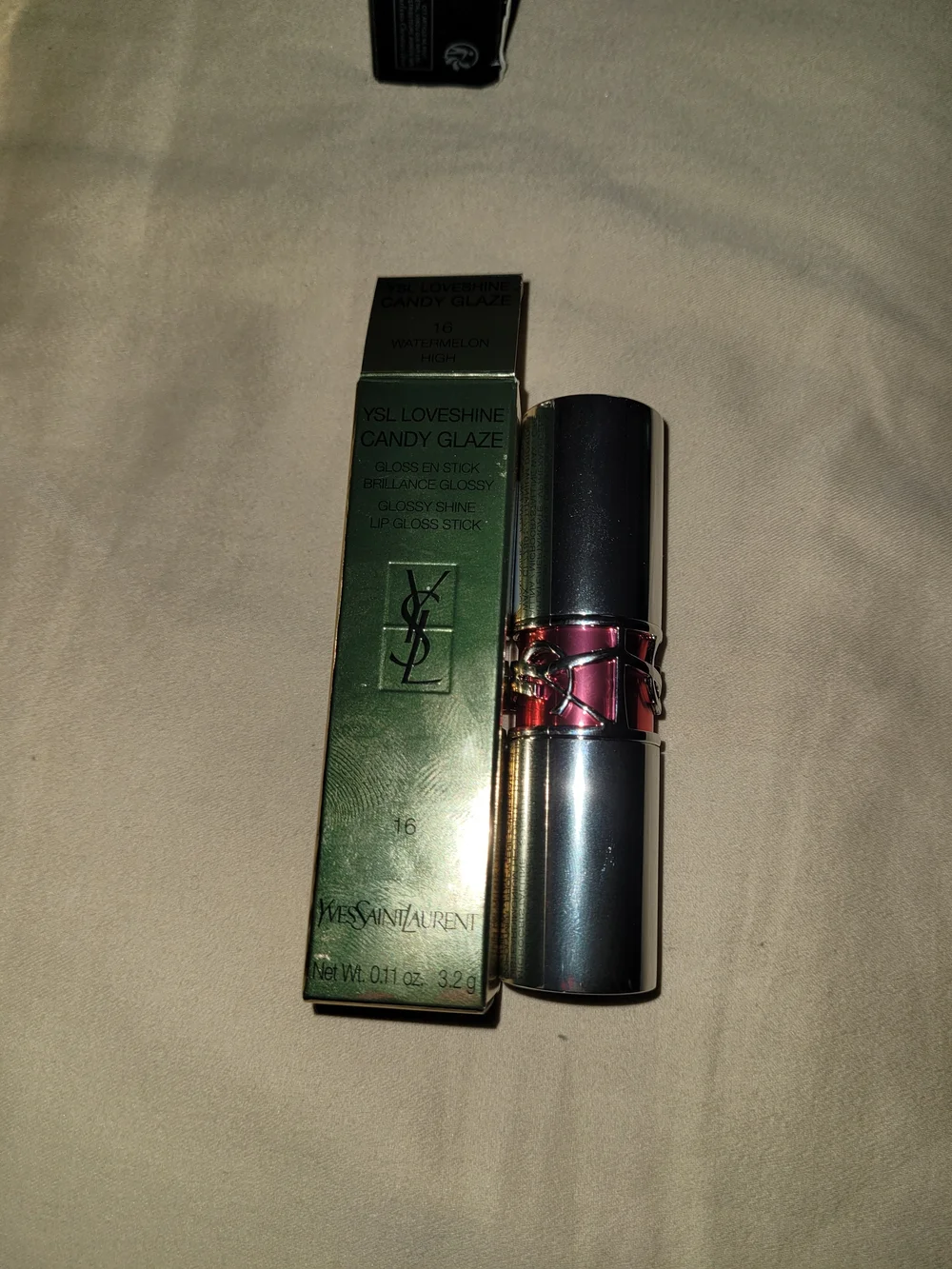 (YSL) LoveShine Candy Glaze Lip Gloss Stick - Shade 16 Watermelon High FS